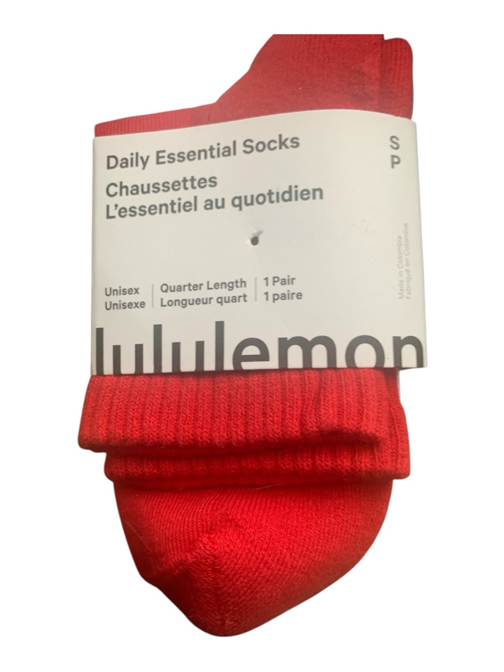 NWT Lululemon daily essential socks Size S